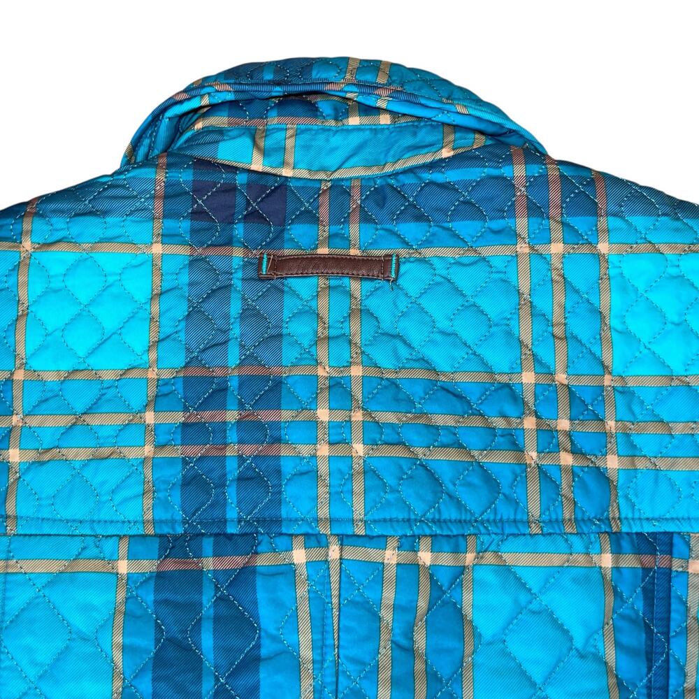 Lands' End Quilted Jacket Plaid - Picture 6 of 11